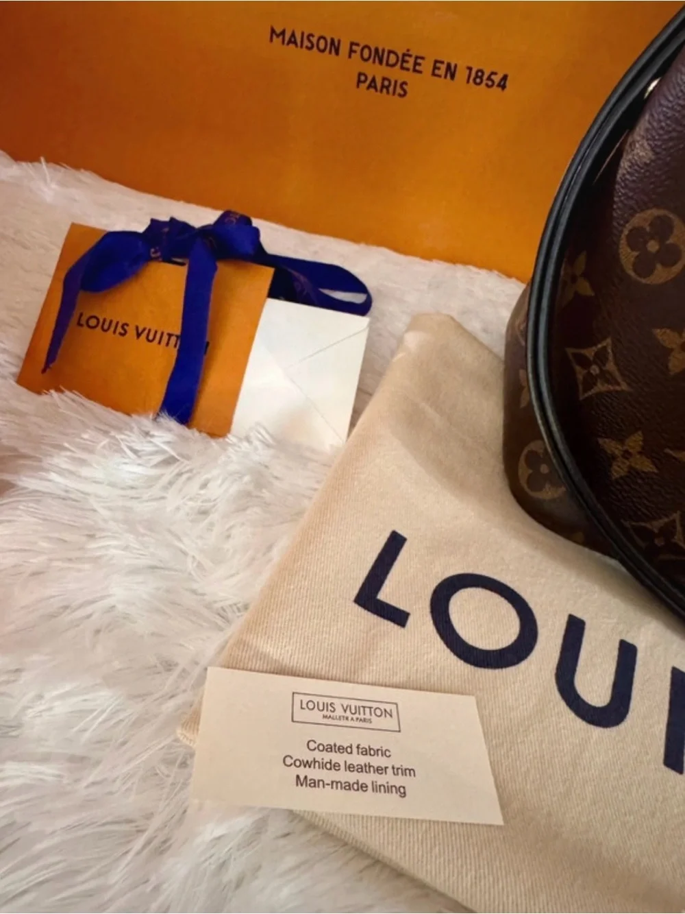 Louis Vuitton Brown Monogram Canvas Drawstring Hobo